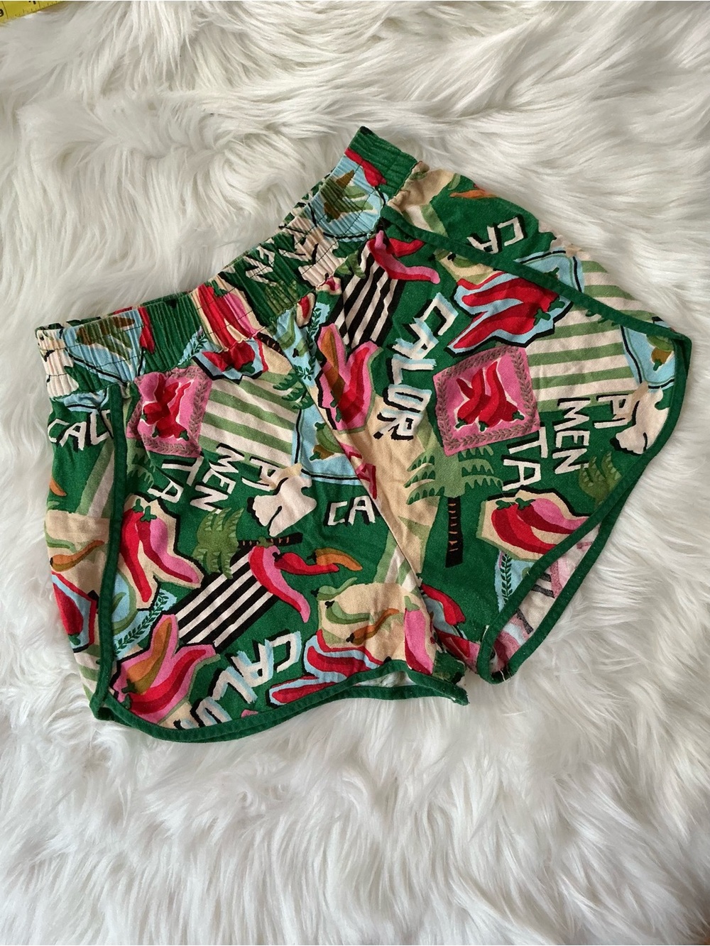 Blue Steel High Waist Summer Beach Linen Blend Shorts